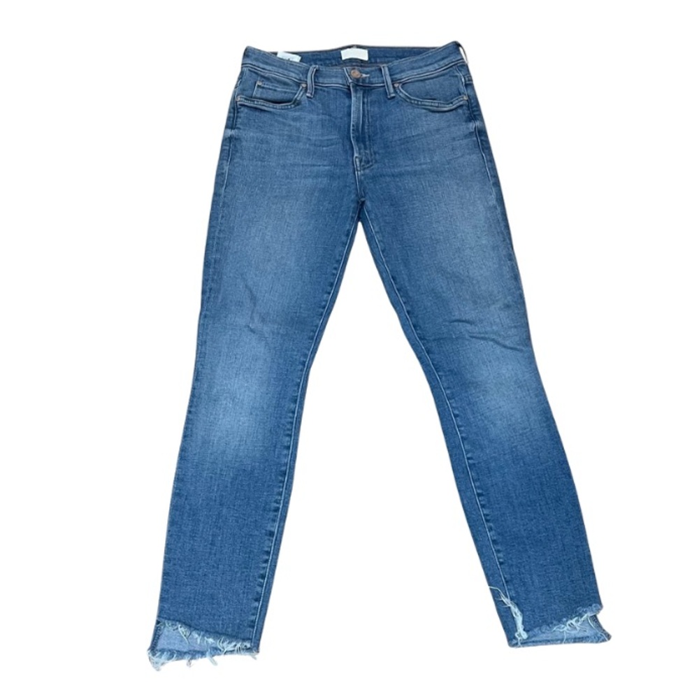 MOTHER Stunner Zip Ankle Step Fray Jeans
